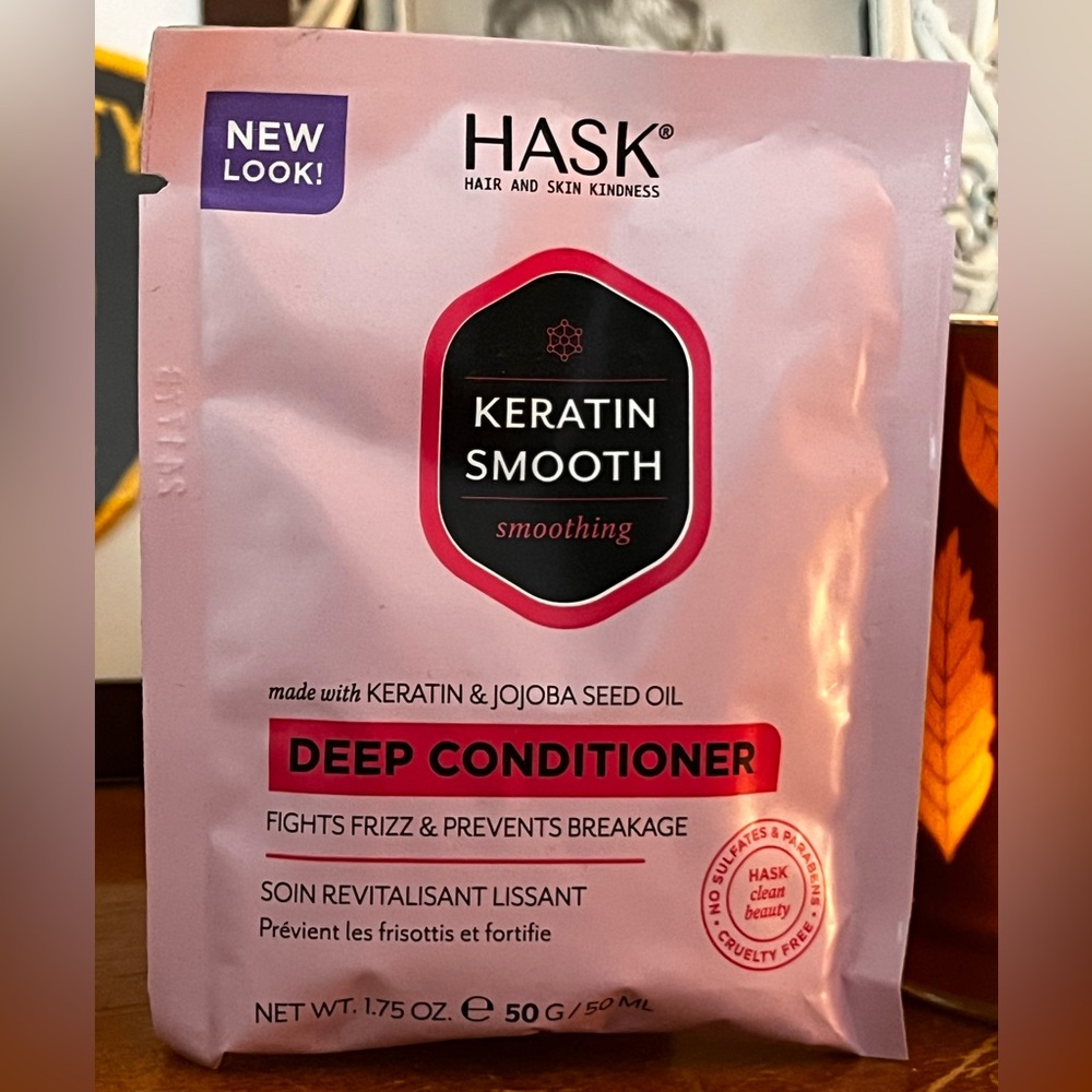HASK Keratin Smoothing  Deep Conditioner 50g/50ml NEW Sealed Travel